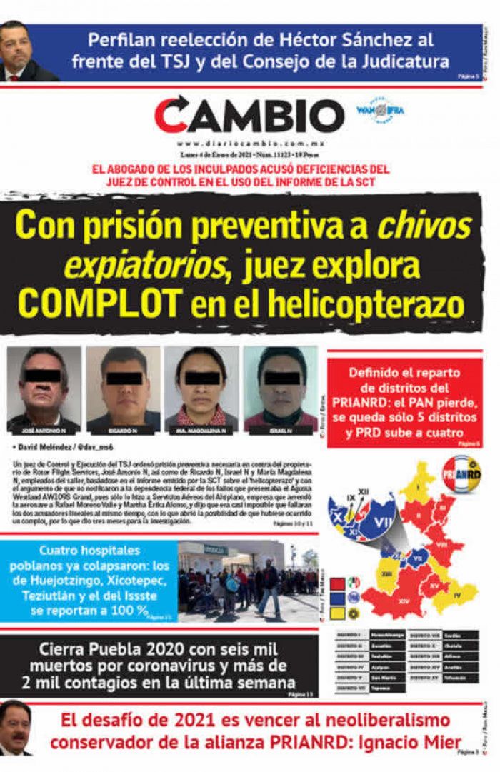 Con prisión preventiva a chivos expiatorios, juez explora COMPLOT en el helicopterazo