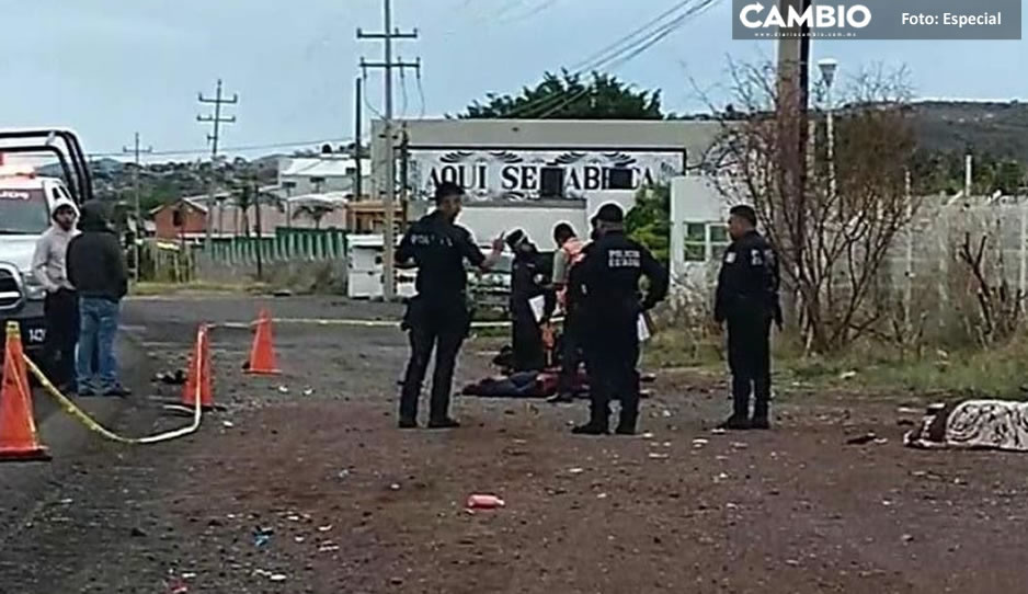 Joven motociclista derrapa y muere en la carretera Izúcar-Atlixco; no llevaba casco de seguridad