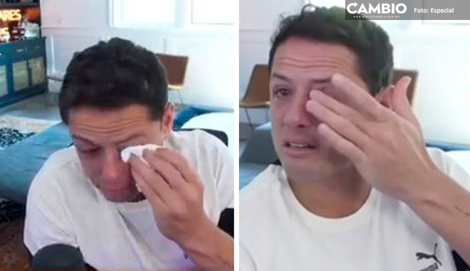 ¡Rompió en llanto! Chicharito no pudo contener las lágrimas por conocer a Ibai Llanos (VIDEO)