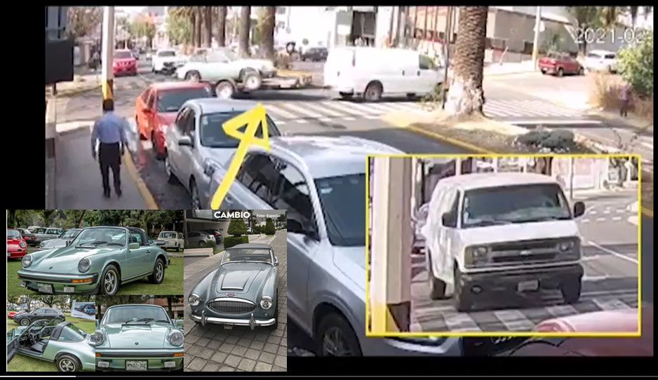 VIDEO: Así se robaron el Porsche Targa y el Austin Healy 3000 en La Paz