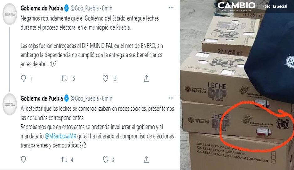 Mapachera descubierta por Carvajal es de CLAUDIA: Es leche del DIF municipal entregada bajo convenio con DIF estatal