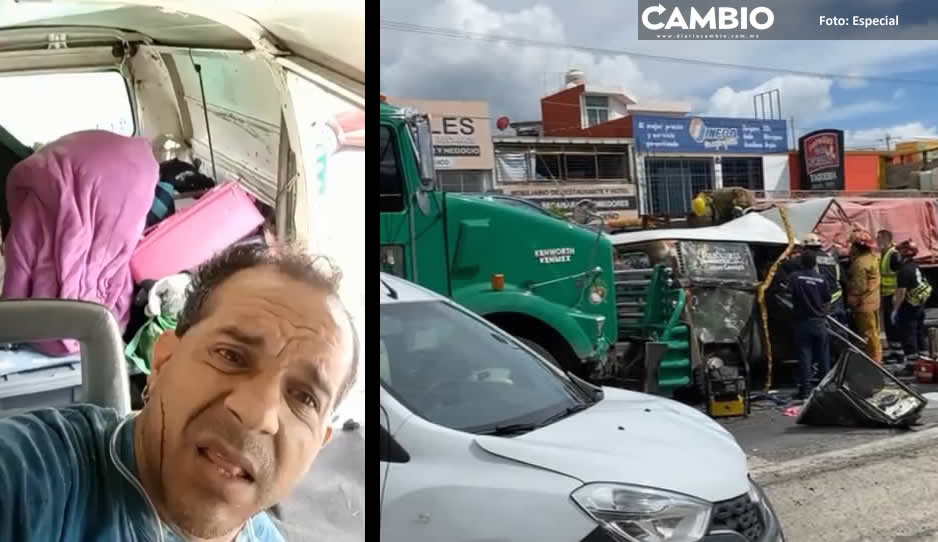 Enrique transmite en vivo accidente que lo dejó prensado en Atlixco (VIDEO)
