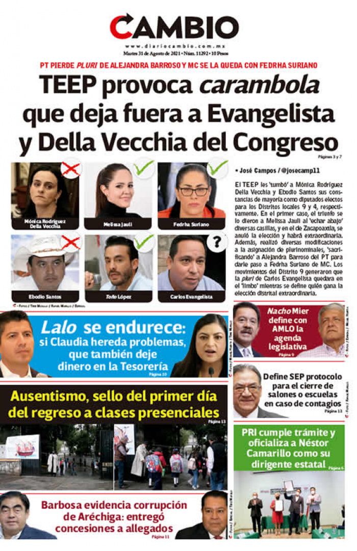 TEEP provoca carambola que deja fuera a Evangelista y Della Vecchia del Congreso