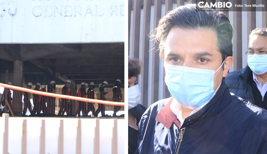 Zoé Robledo visita y supervisa obra del IMSS San Alejandro