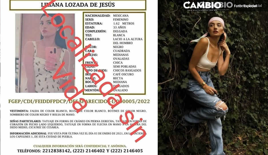 Encuentran el cadáver de Liliana Lozada en la zona de Huaquechula