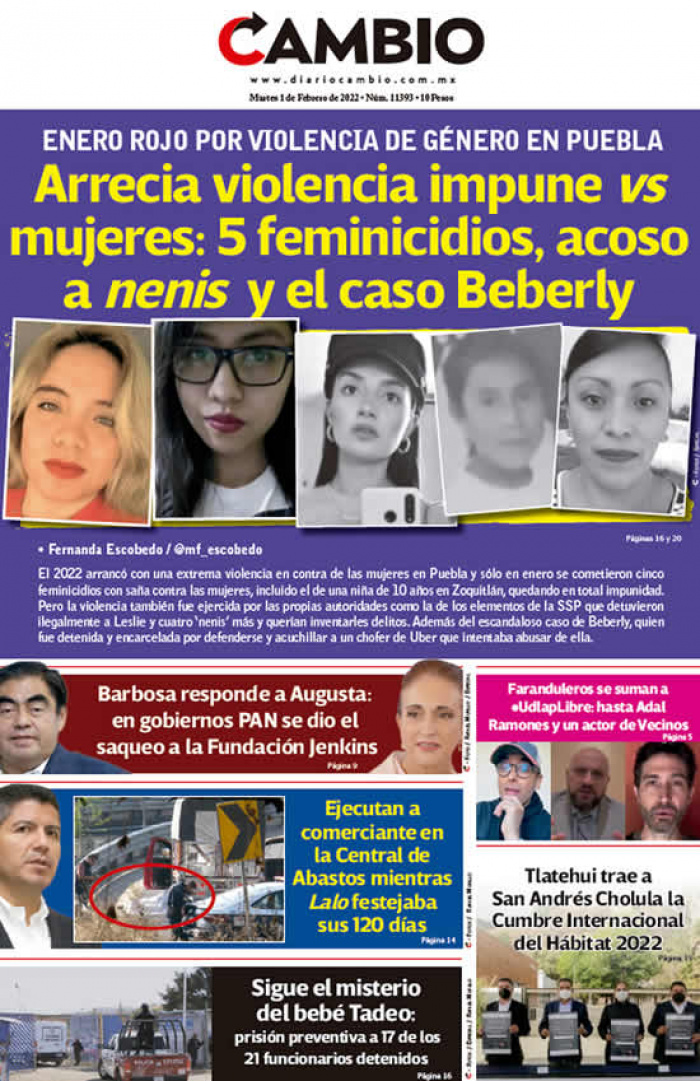 Arrecia violencia impune vs mujeres: 5 feminicidios, acoso a nenis y el caso Beberly