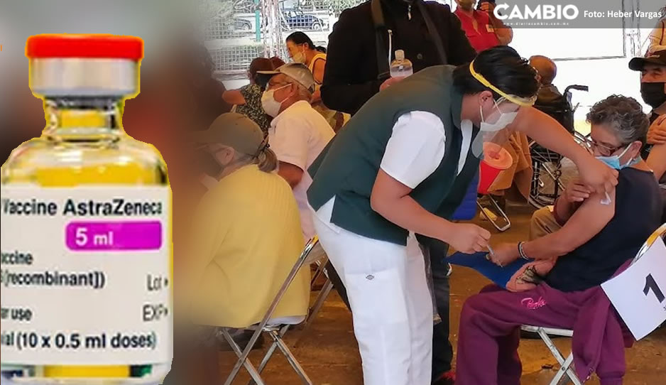 Este jueves empezarán a aplicar dosis de refuerzo de AstraZeneca a abuelitos poblanos