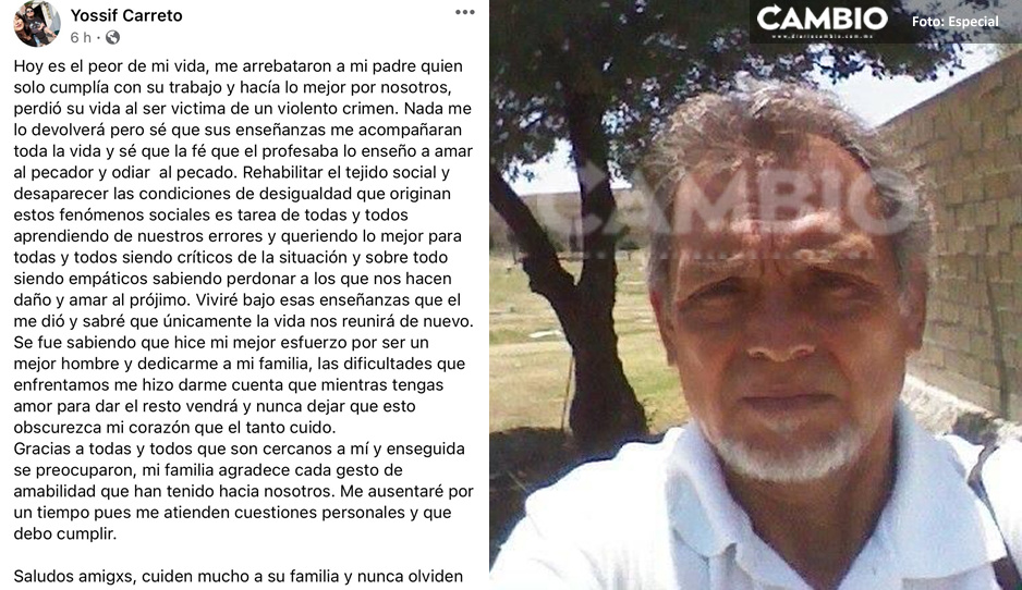 Esta fue la triste despedida del hijo de don Luis, despachador asesinado en gasolinera Mobil