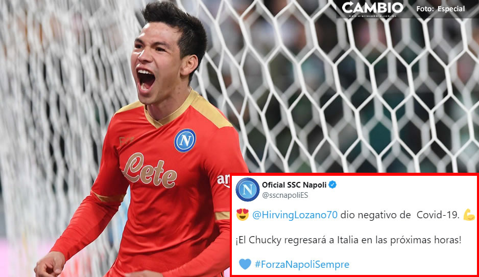 ¡Buenas noticias! Chucky Lozano da NEGATIVO a COVID