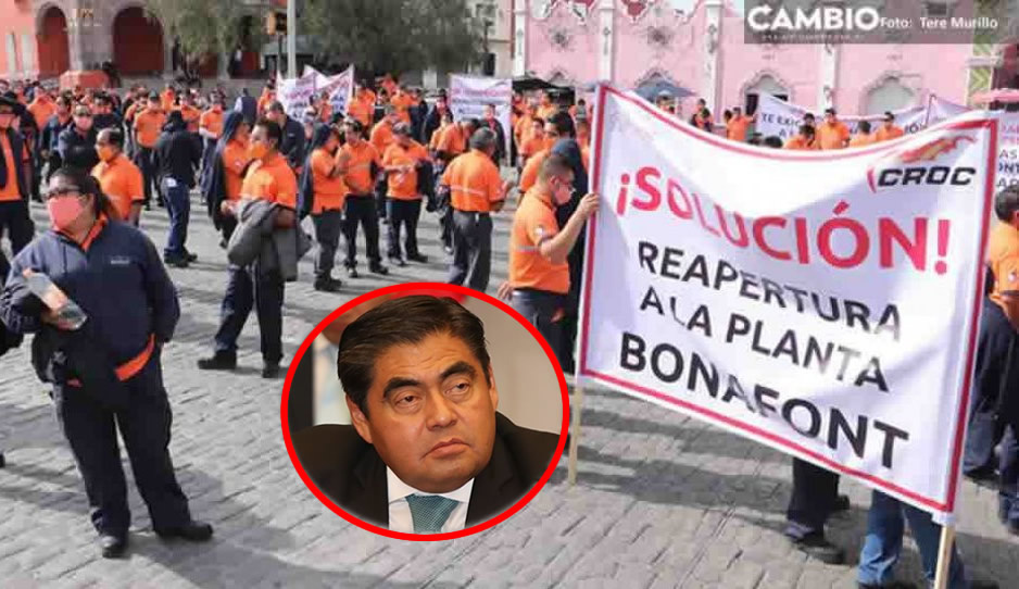 Conflicto de Bonafont aleja inversiones para Puebla, señala Barbosa