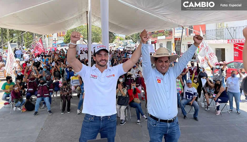 Toño López respalda a Carlos Herrera en su cierre de campaña