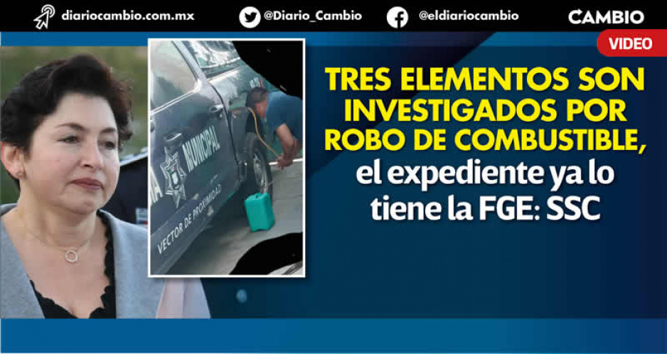 Titular de SSC confirma que policías municipales ordeñaban patrullas en Totimehuacan