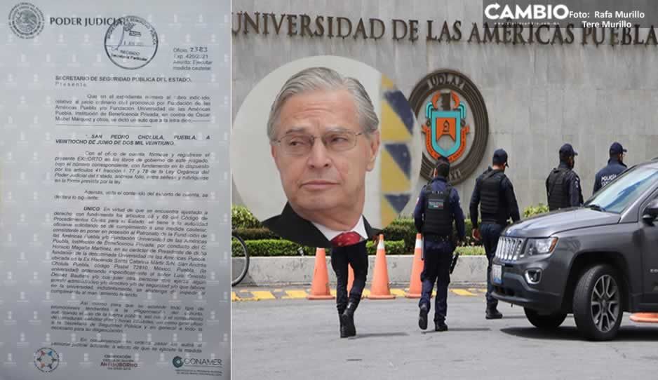 Fundación Jenkins tiene nuevo patronato; operativo policial es para que tome control de UDLAP sin oposición de Derbez