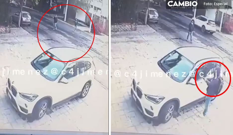 VIDEO: Encañonan a mujer para robarle su camioneta; logra sacar a su hijo
