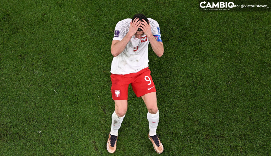 ¡Lewy no llores! Así reaccionó el polaco tras la súper atajada de Memo Ochoa