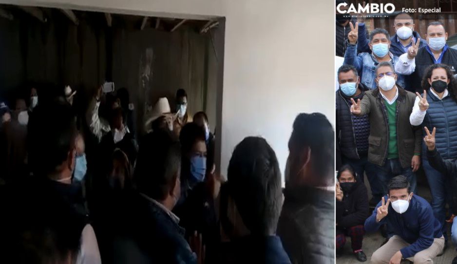 VIDEO: grupos panistas se enfrentan en mítin de Marcos Castro en Vicente Guerrero