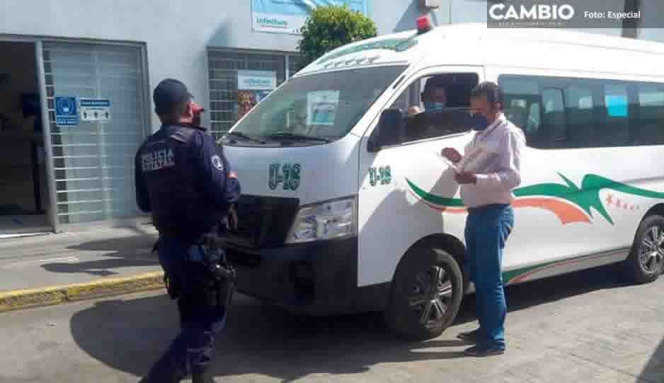 Envían al corralón cuatro unidades de transporte piratas en la zona metropolitana