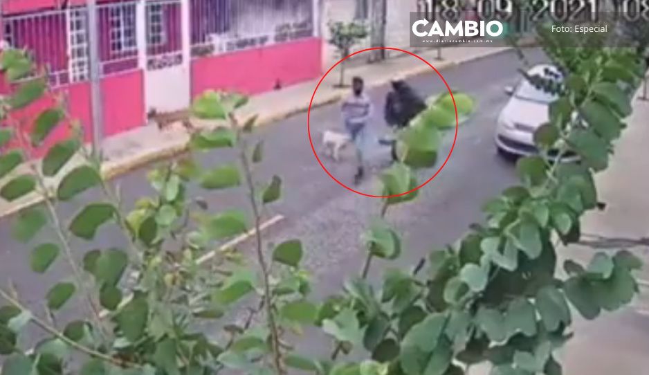 VIDEO: En menos de 40 segundos asaltan y golpean a joven en la colonia El Salvador