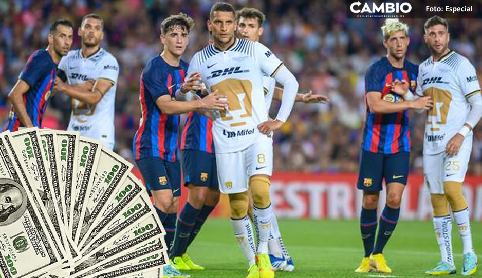 Revelan cuánto le pagó el Barcelona a los Pumas por jugar en el Camp Nou