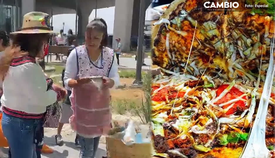 Doña Carmen aprovecha inauguración del AIFA para vender sus tlayudas (VIDEO)