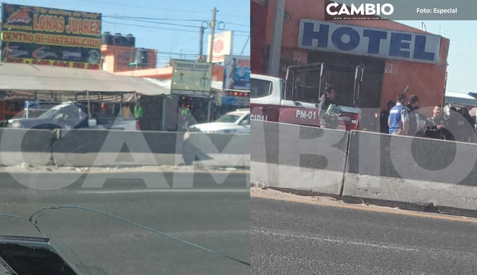 Asesinan a chofer en hotel frente a la Central de Abastos de Huixcolotla
