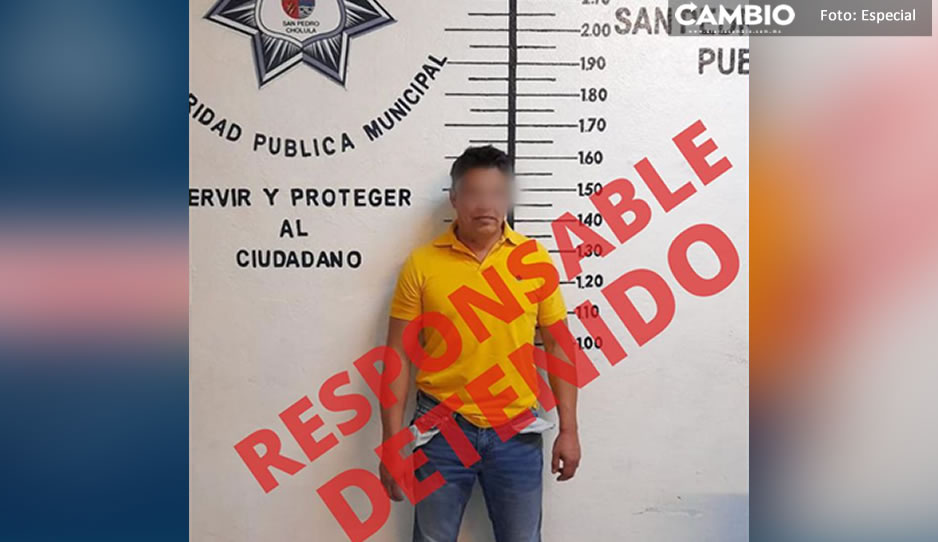 SSC de San Pedro detiene a conductor que atropelló a dos personas en el Barrio de Jesús Tlatempa