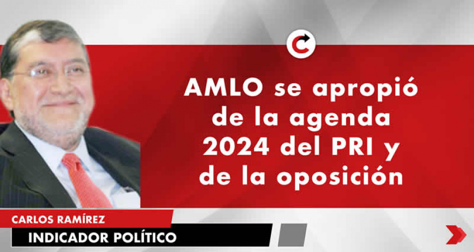 AMLO se apropió de la agenda 2024 del PRI y de la oposición