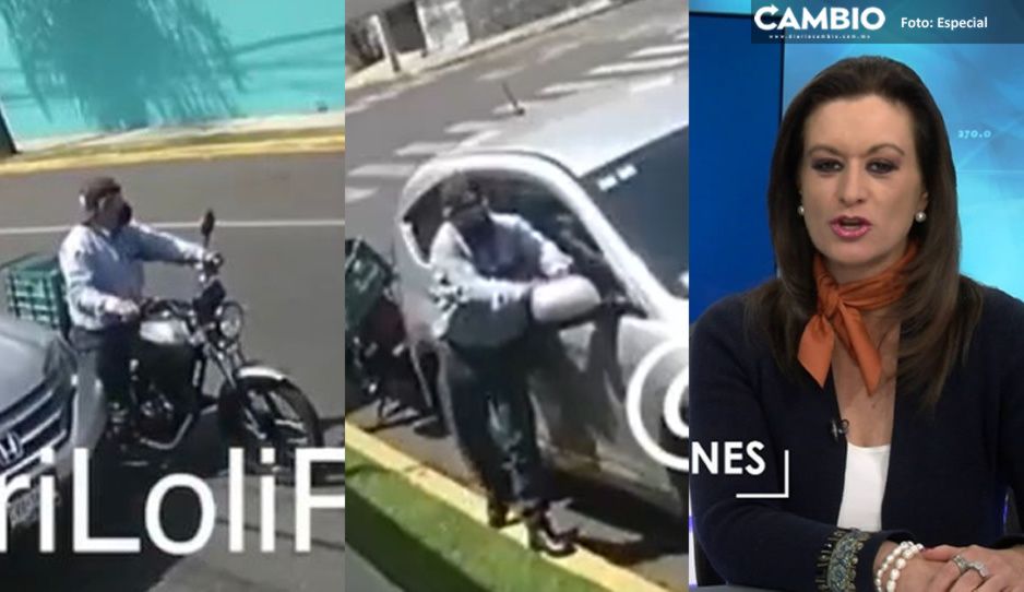 ¡SE BUSCA! Este es el ratero en moto que se robó los espejos de Mari Loli Pellón (FOTOS y VIDEO)