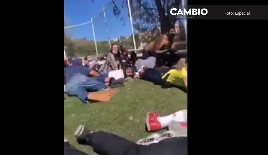 VIDEO: &quot;¡No se paren!&quot;, así gritaron papás atemorizados durante balacera en partido de futbol