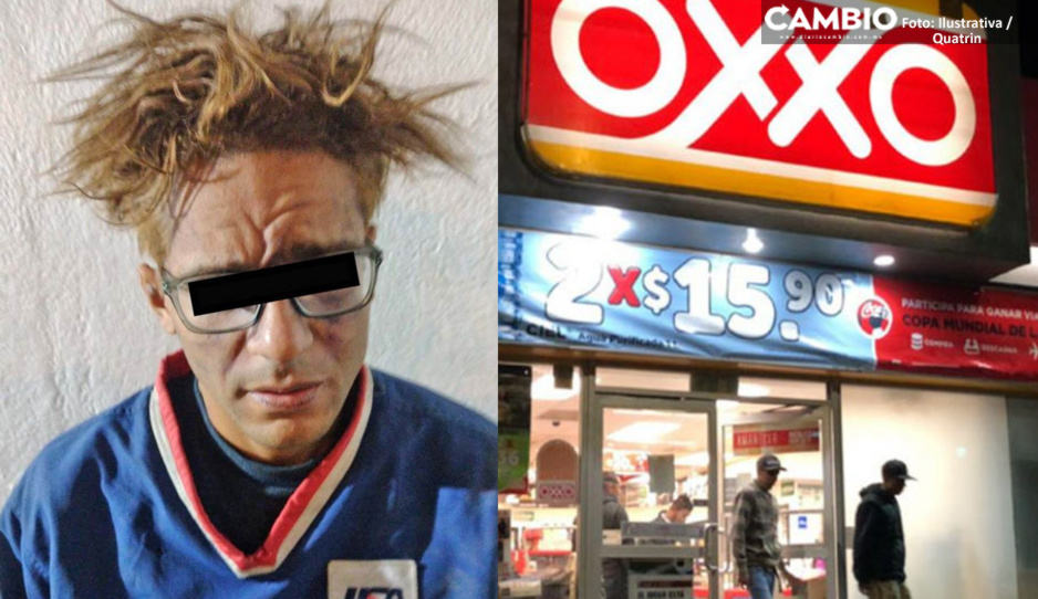 Cae el Bob Patiño poblano en la colonia Volcanes; es acusado de asaltar Oxxos y farmacias