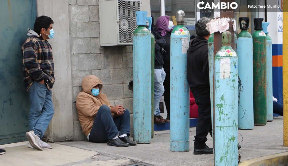 En sucursales de Infra y Praxair en Puebla ya no hay tanques de oxígeno, sólo recarga (VIDEO)