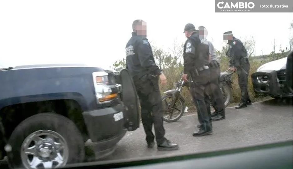¡En cuestión de minutos! Policías recuperan una moto robada en Tecamachalco