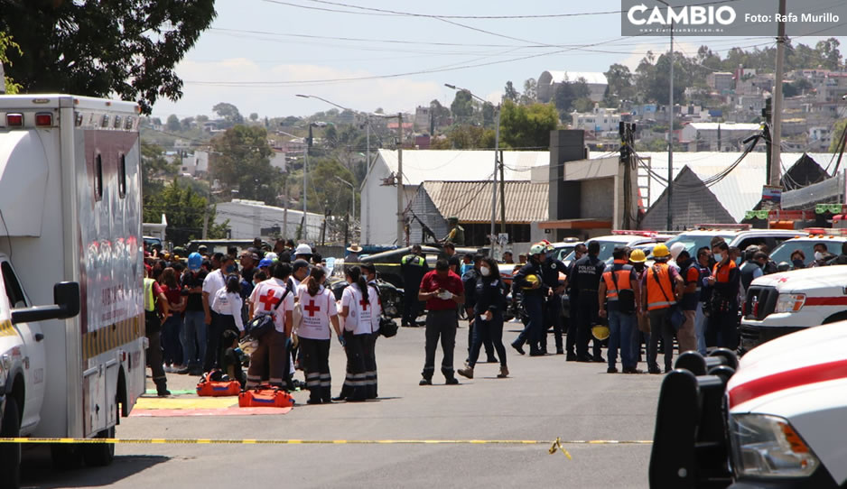 Ocho heridos y un muerto, dejó la explosión en fábrica de Totimehuacán (VIDEO)