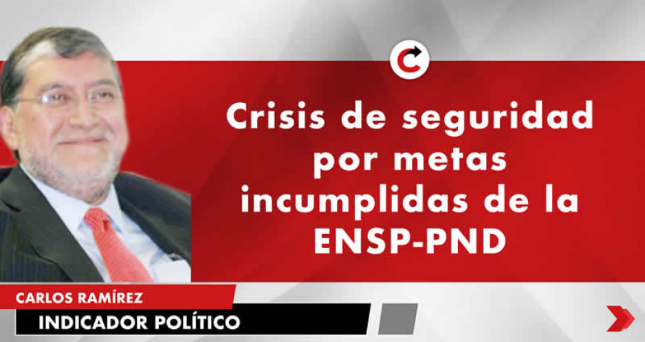 Crisis de seguridad por metas incumplidas de la ENSP-PND