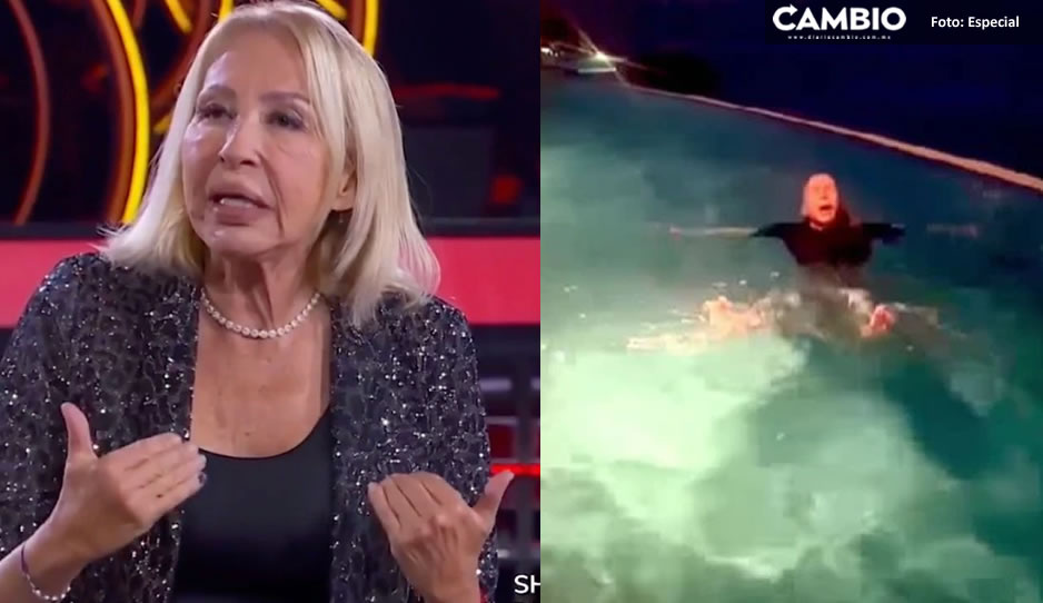 Laura Bozzo aprende lección de “La Casa de los Famosos” y se da chapuzón con ropa (VIDEO)