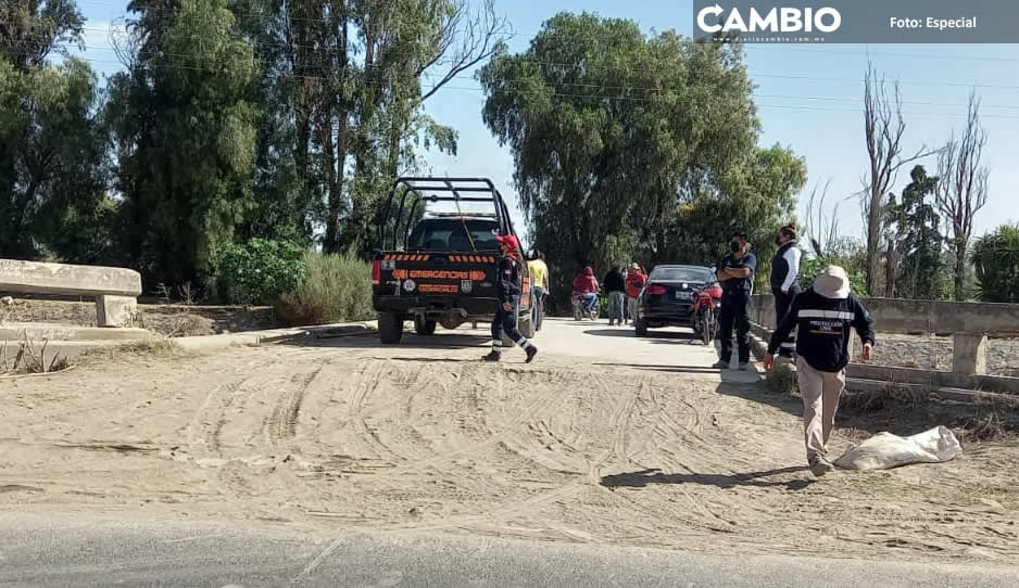 Hallan cadáver atorado en el Puente del Canal de Valsequillo