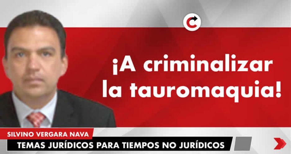 ¡A criminalizar la tauromaquia!