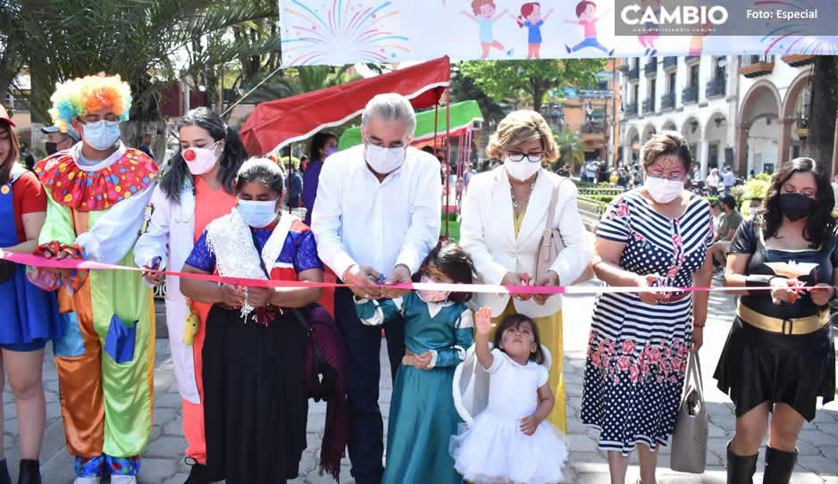 Con festival y feria, Gobierno Municipal y DIF Huauchinango festejan a las niñas y niños