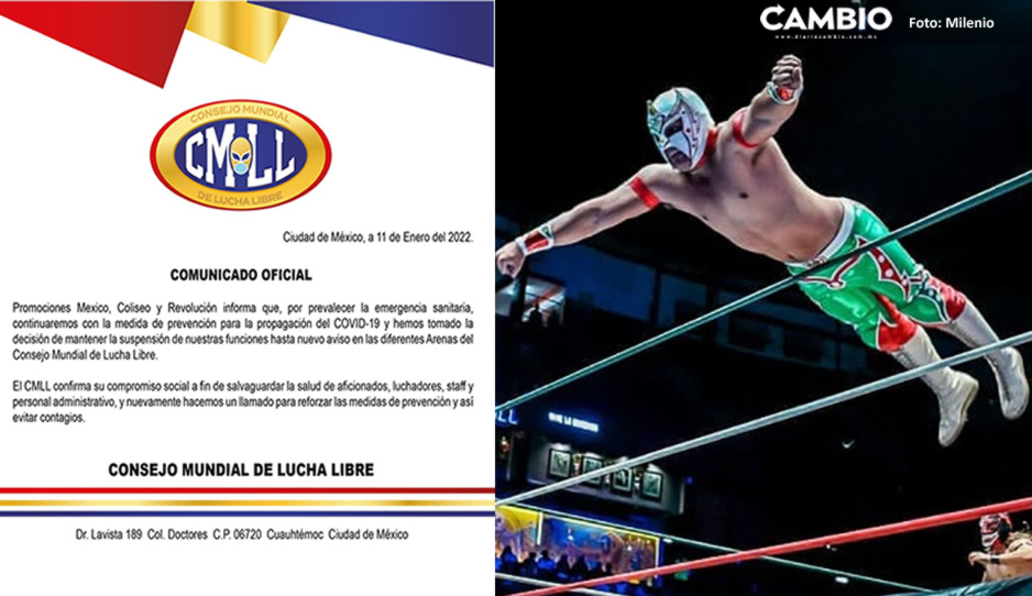 Ómicron aplica la quebradora a la lucha libre: cancelan funciones en Arena Puebla