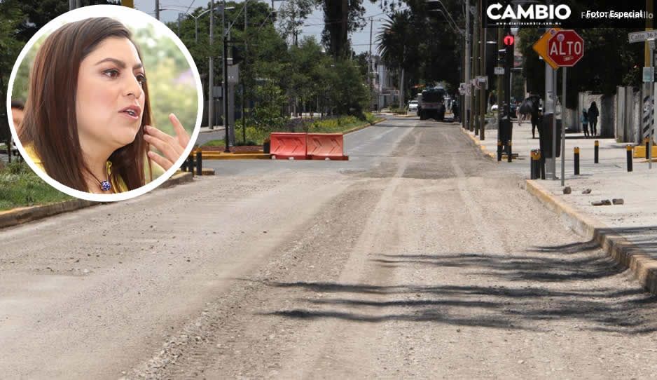 Claudia tira a la basura 104 millones; quitan asfalto del Boulevard Xonaca tras inundaciones (FOTOS y VIDEO)