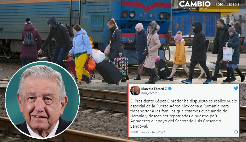 AMLO mandará avión de la Fuerza Aérea para repatriar a mexicanos atrapados  en Ucrania