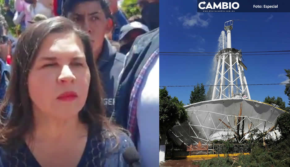 Se investigará desplome de tanque elevado de agua si fue accidente o provocado: Norma Layón (VIDEO)