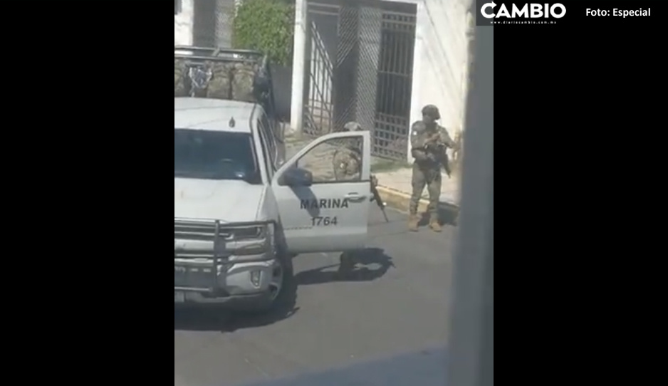 Fuerte operativo de la Marina genera pánico en Villa Encantada (VIDEO)