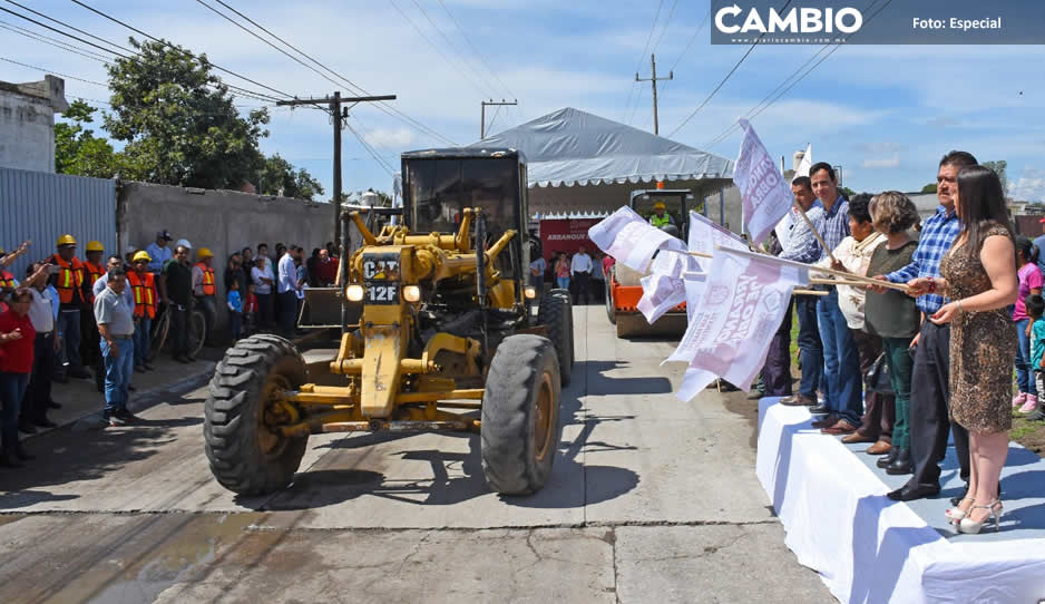 Norma Layón destinará 400 millones de pesos en obra pública para San Martín Texmelucan