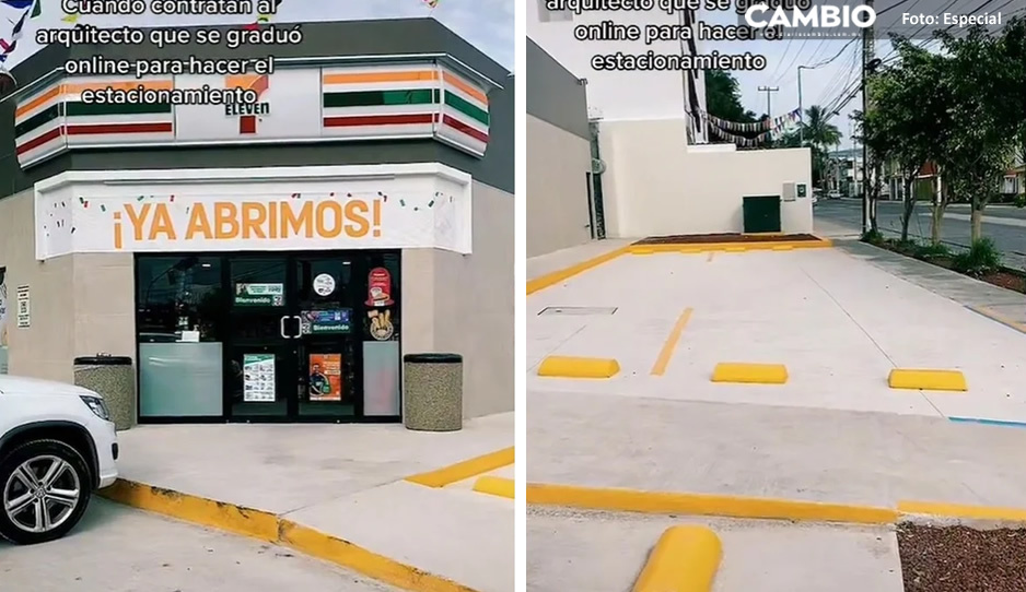 ¿Dónde dejo mi carro? Inauguran 7-Eleven sin entrada a su estacionamiento (VIDEO)