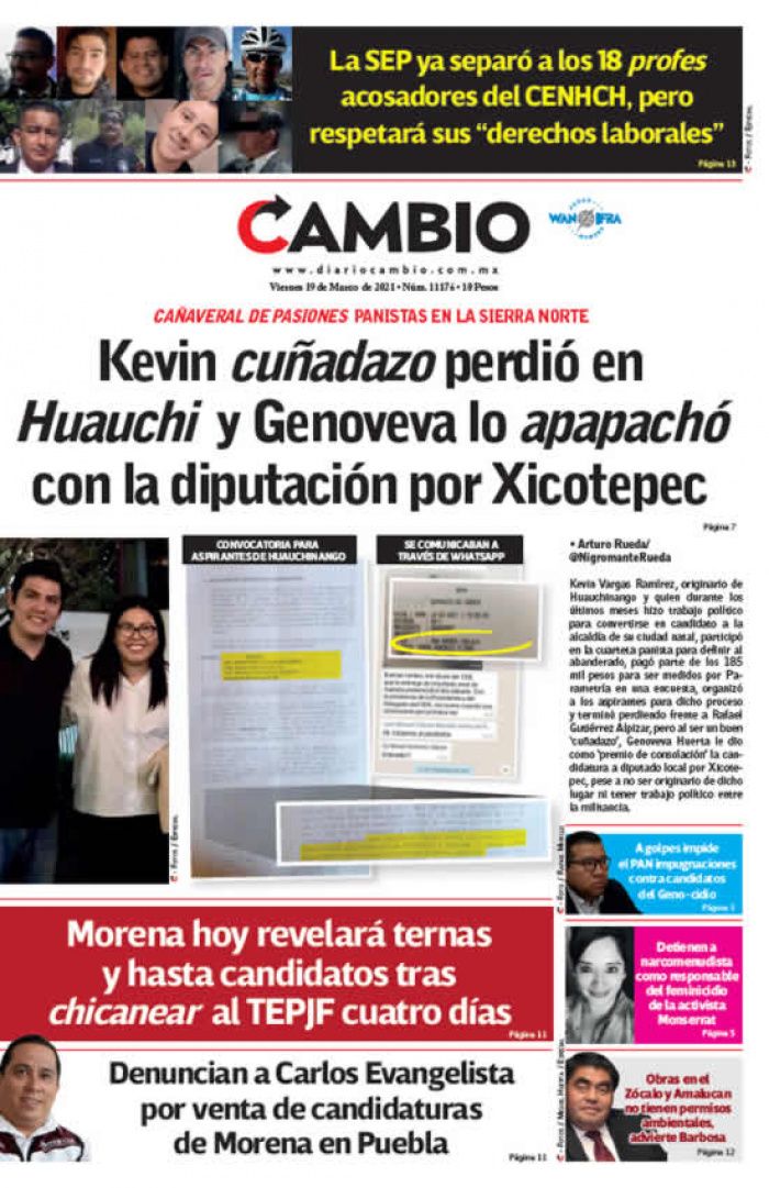 Kevin cuñadazo perdió en Huauchi y Genoveva lo apapachó con la diputación por Xicotepec