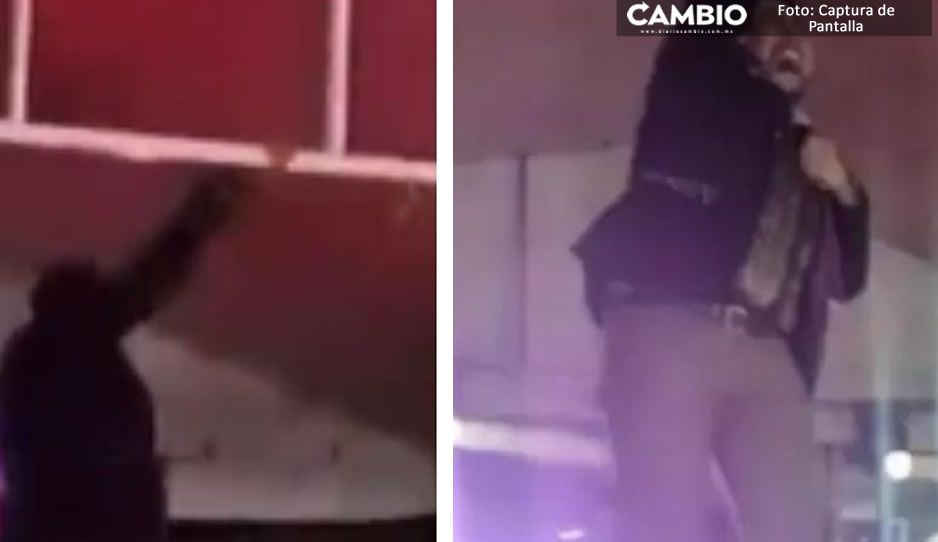 ¡OMG! Cantante recibe descarga eléctrica en pleno concierto en CDMX (VIDEO)