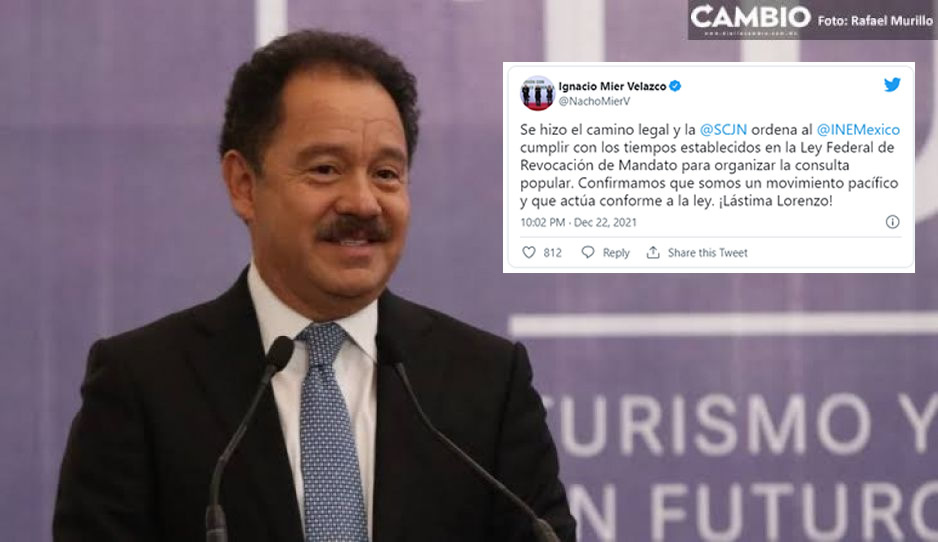 SCJN orden&oacute; al INE cumplir con los tiempos para organizar la consulta popular, celebra Nacho Mier