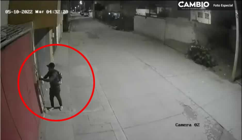 VIDEO: Así roban medidor de gas en menos de un minuto en la Guadalupe Hidalgo