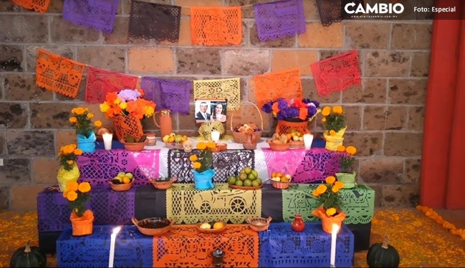 Dedican colorida ofrenda a los Moreno Valle en Cuautlancingo
